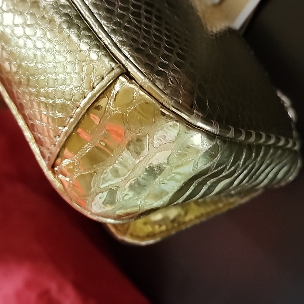 Michael Kors Truly Lavish "All That Glitters" Hamilton Leather Bag Nwt - Picture 7 of 14